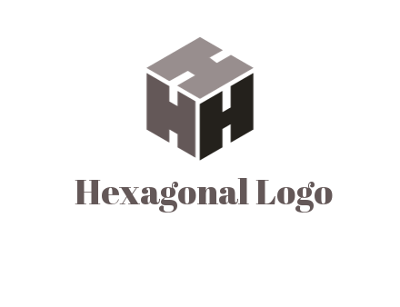 letter H forming cube