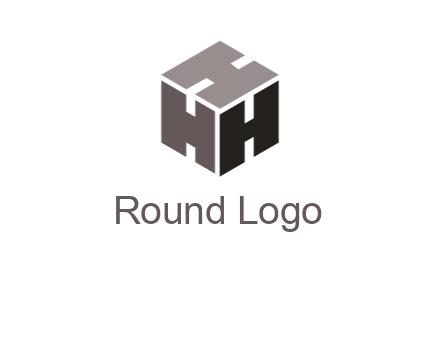 letter H forming cube