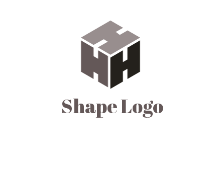 letter H forming cube