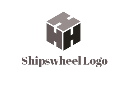 letter H forming cube