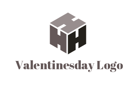 letter H forming cube