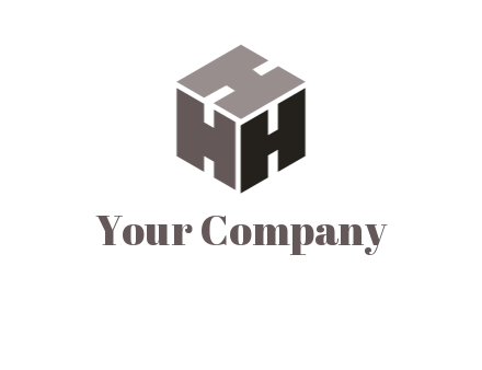 letter H forming cube
