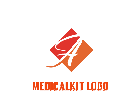 negative spacing letter A in rhombus