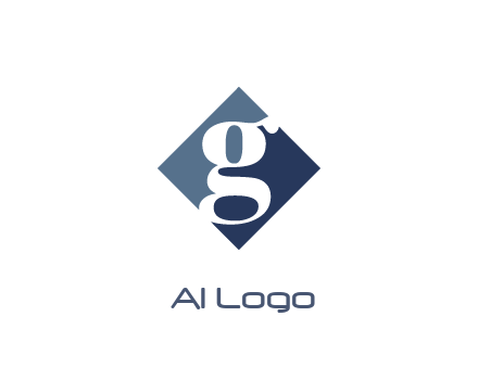 negative spacing letter G in rhombus
