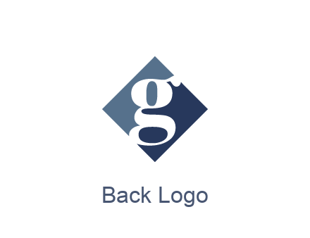 negative spacing letter G in rhombus
