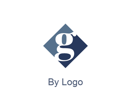negative spacing letter G in rhombus