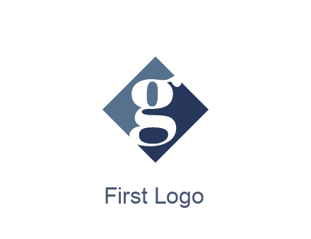 negative spacing letter G in rhombus
