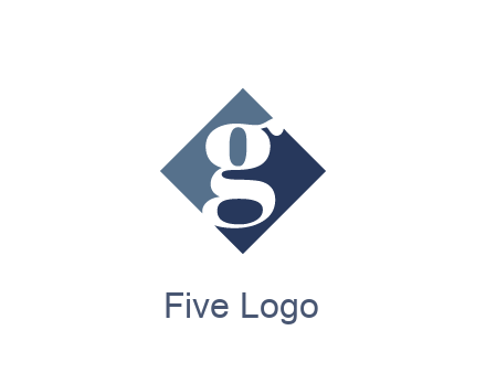 negative spacing letter G in rhombus