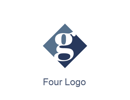 negative spacing letter G in rhombus