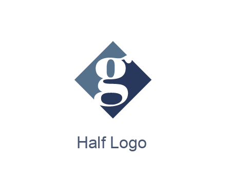 negative spacing letter G in rhombus