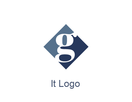 negative spacing letter G in rhombus