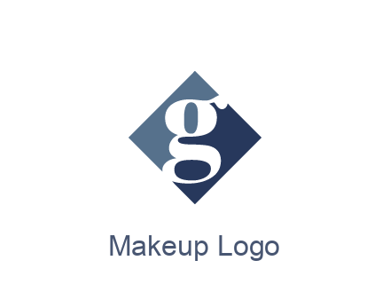 negative spacing letter G in rhombus