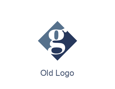 negative spacing letter G in rhombus