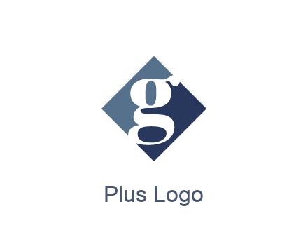 negative spacing letter G in rhombus