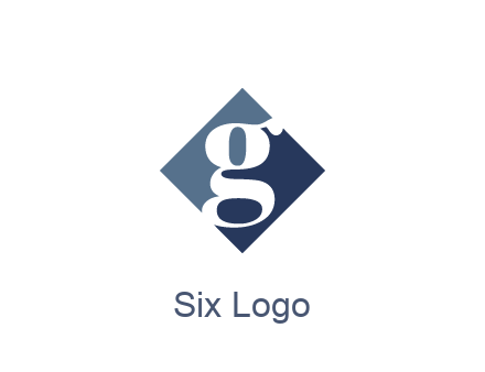 negative spacing letter G in rhombus