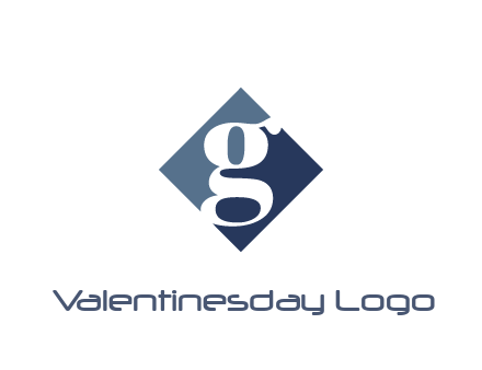 negative spacing letter G in rhombus
