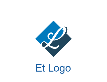 negative spacing letter L in rhombus
