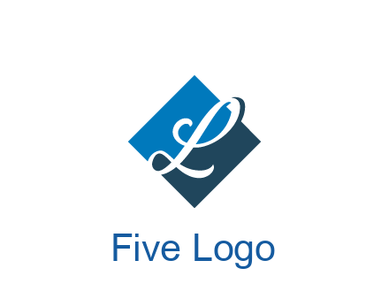 negative spacing letter L in rhombus