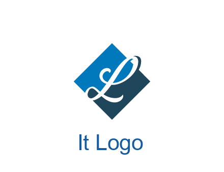 negative spacing letter L in rhombus