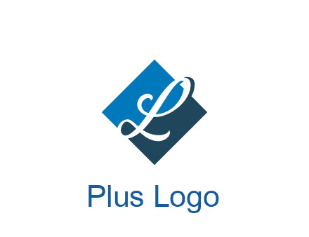 negative spacing letter L in rhombus