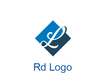 negative spacing letter L in rhombus
