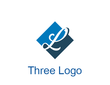 negative spacing letter L in rhombus