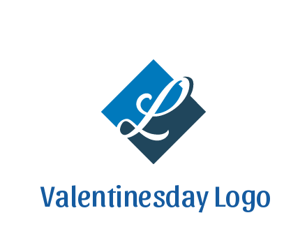 negative spacing letter L in rhombus