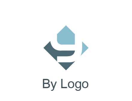 negative spacing letter Y in rhombus