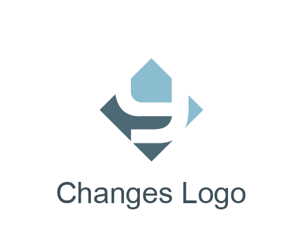 negative spacing letter Y in rhombus