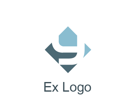 negative spacing letter Y in rhombus
