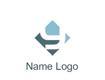negative spacing letter Y in rhombus