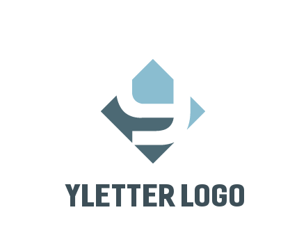 negative spacing letter Y in rhombus