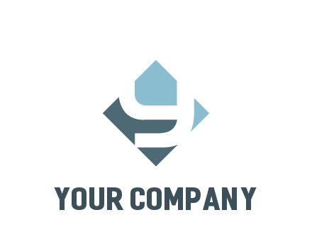 negative spacing letter Y in rhombus