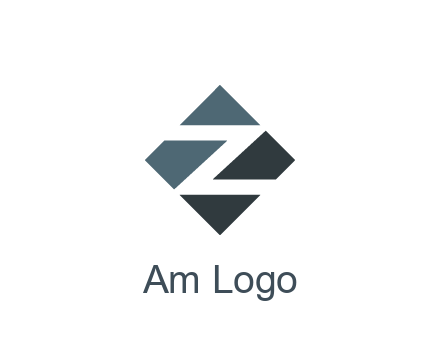 negative spacing letter Z in rhombus