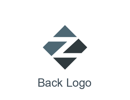 negative spacing letter Z in rhombus