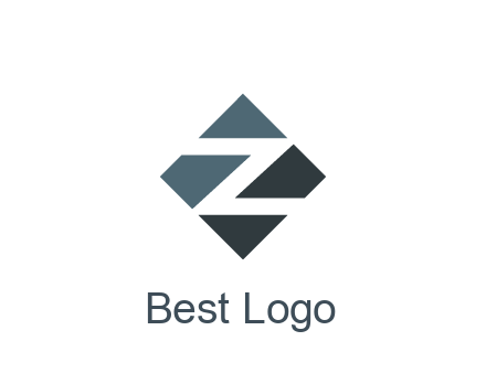 negative spacing letter Z in rhombus
