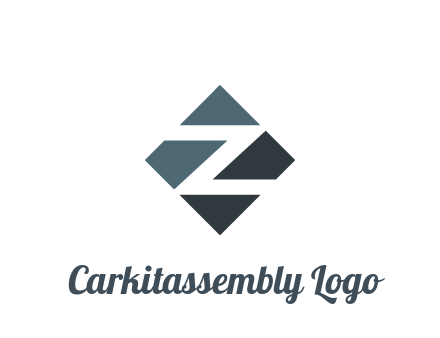 negative spacing letter Z in rhombus