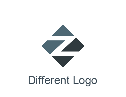 negative spacing letter Z in rhombus