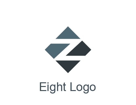 negative spacing letter Z in rhombus