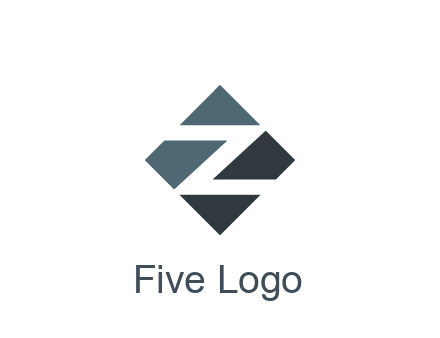 negative spacing letter Z in rhombus