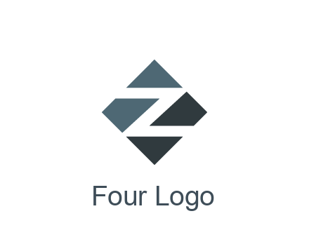 negative spacing letter Z in rhombus