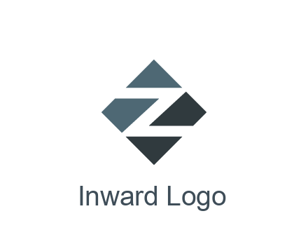 negative spacing letter Z in rhombus