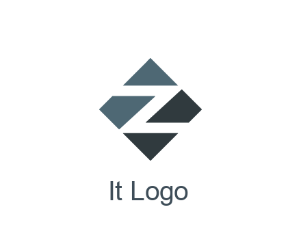 negative spacing letter Z in rhombus