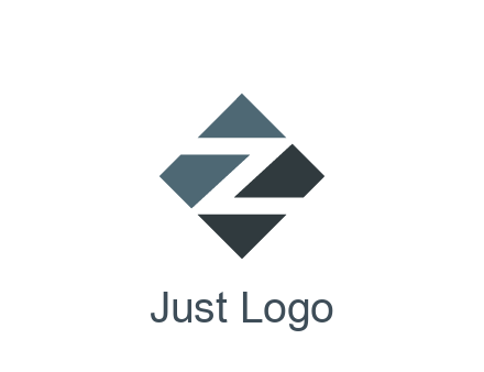 negative spacing letter Z in rhombus