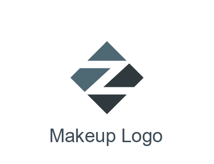 negative spacing letter Z in rhombus