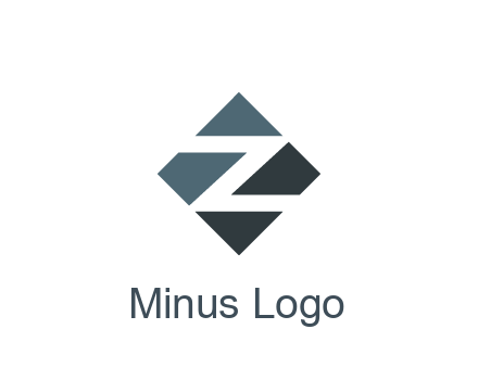 negative spacing letter Z in rhombus