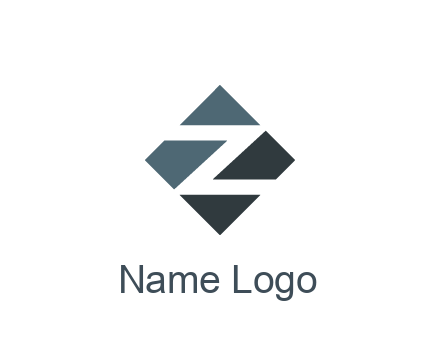 negative spacing letter Z in rhombus