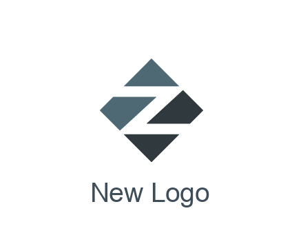 negative spacing letter Z in rhombus