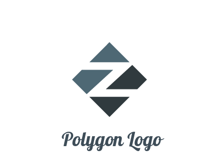 negative spacing letter Z in rhombus
