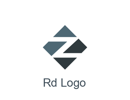 negative spacing letter Z in rhombus
